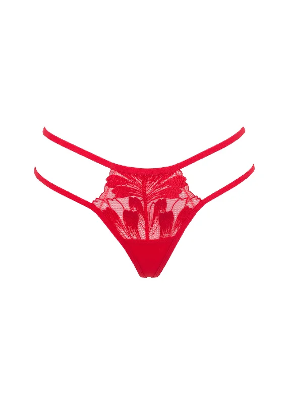 thermal women thongs for cold - weather outdoor activitiesColette Thong (Red)