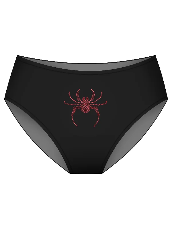 seamless bamboo - fiber women briefs for a healthy optionAiraModal™ Black Widow High-Rise Brief