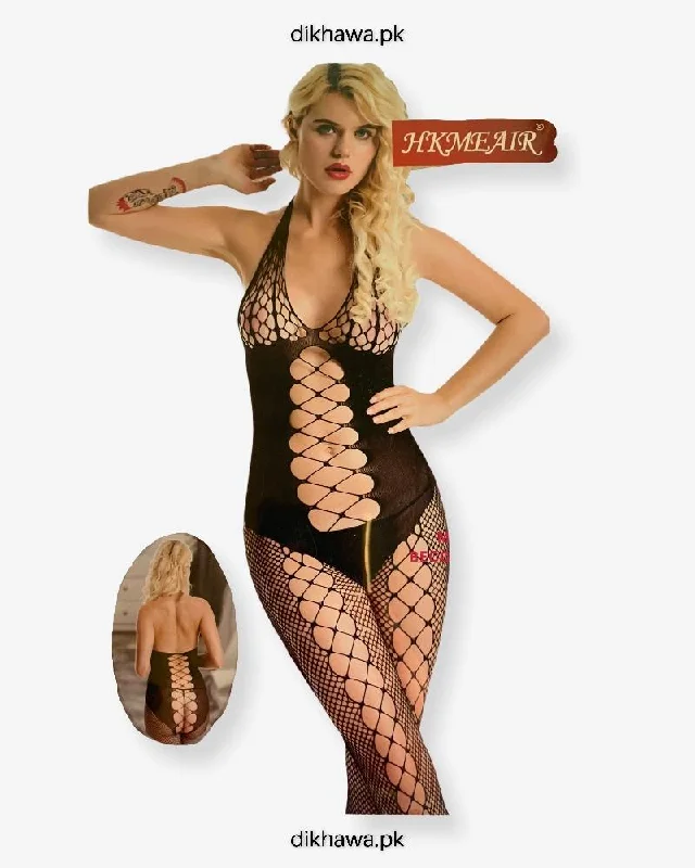 corset style women sexy lingerieHkmeair Khushi Print Sexy Net Bodystocking No 8025