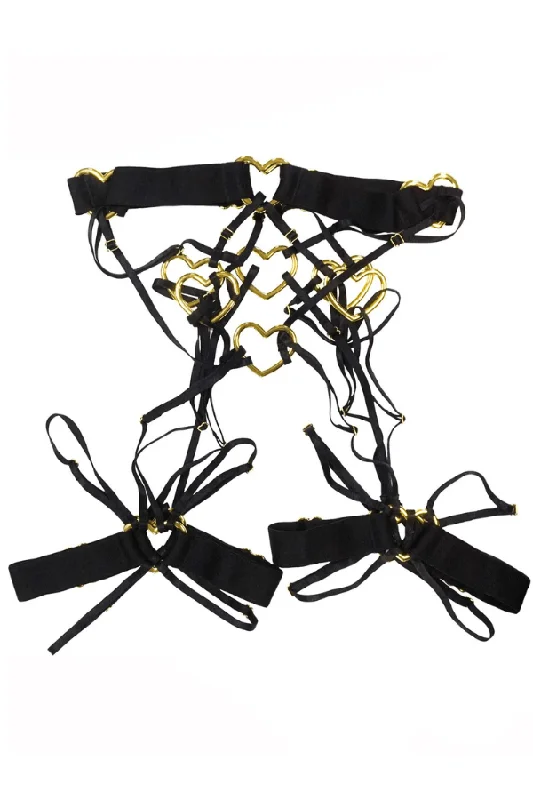 hypoallergenic women gartersPaloma Harness - Black