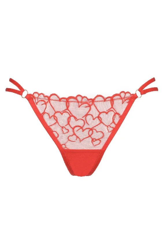 anti - chafing women thongs for long - distance runnersValentina Thong (Red)