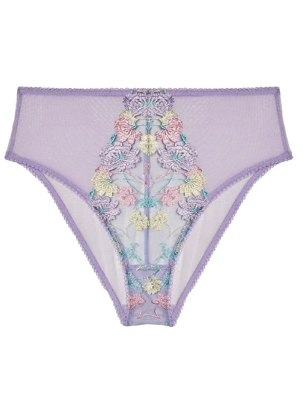 push - up women briefs for enhancing hip curvesLuna Pastel Embroidered High Waist Brief - Last chance to buy! (UK 10/12/14)