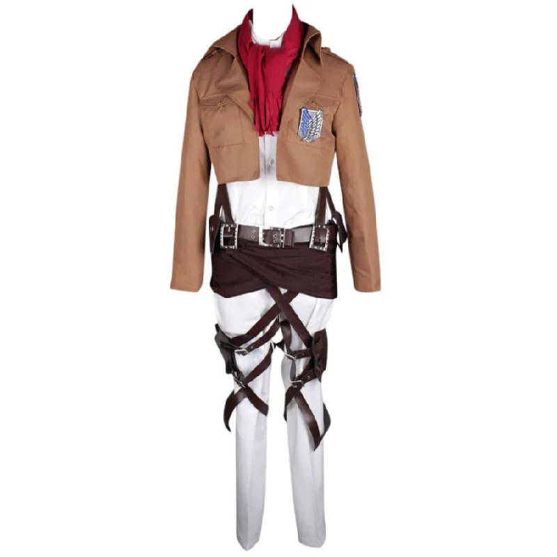 women easy - to - make cosplay costumesAttack on Titan Shingeki no Kyojin Mikasa Ackermann Recon Corps Cosplay Costume mp001140