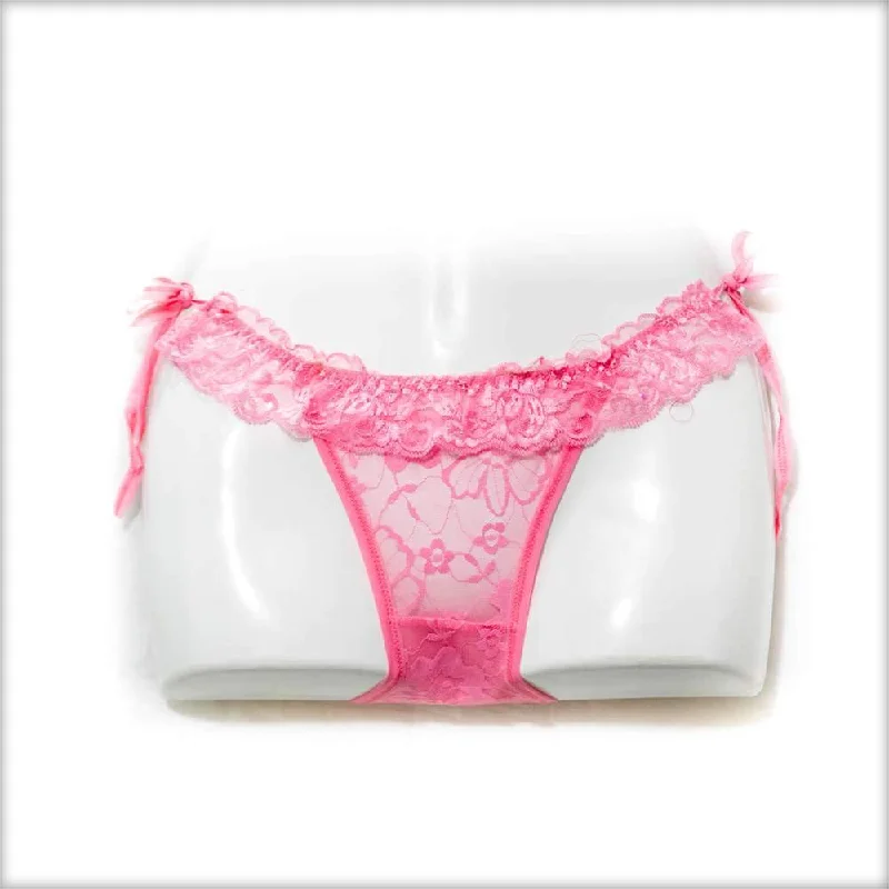 boyshort panties for women with full coverageFancy Net Panty Pink