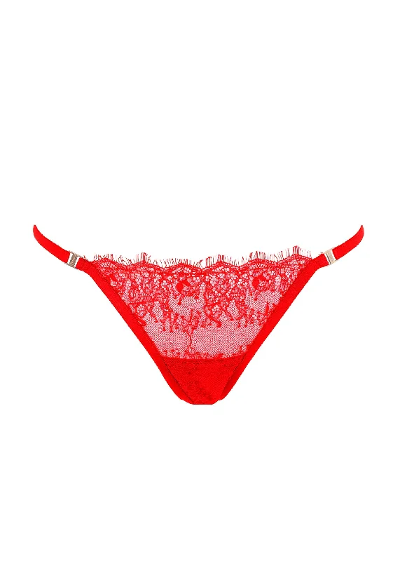 low - rise women thongs for a trendy and modern lookGrace Thong (Red)