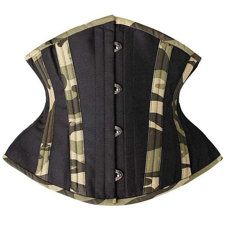 Edwardian inspired women bustiers and corsetsWomen's Gothic Camouflage Striped Underbust Corsets