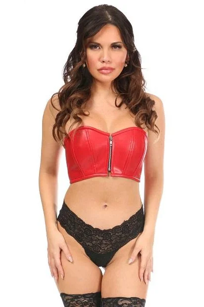 mesh women bustiers and corsetsPlus Size Faux Leather Bustier