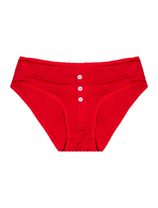 seamless lace - detailed women briefs for a sophisticated lookAiraModal™ Cherry Full-Coverage Button Brief