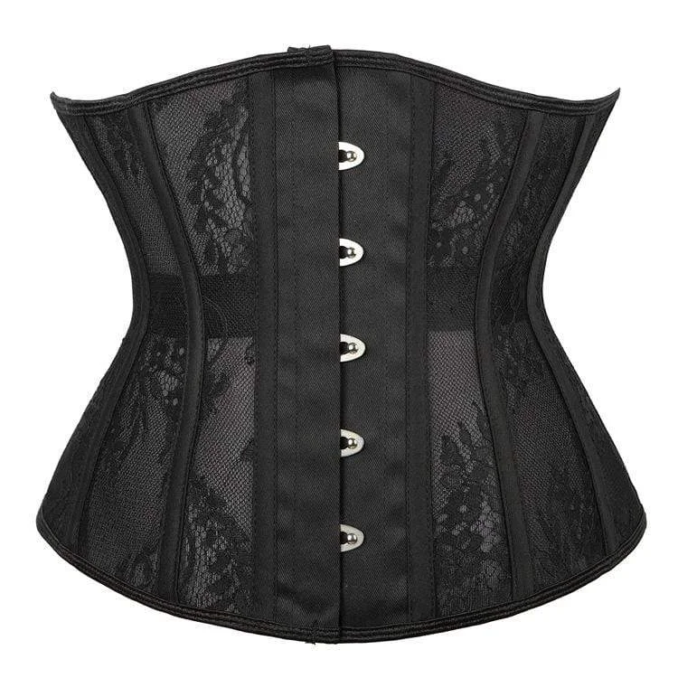 bridesmaid women bustiers and corsetsWomen's Gothic Floral Mesh Underbust Corsets