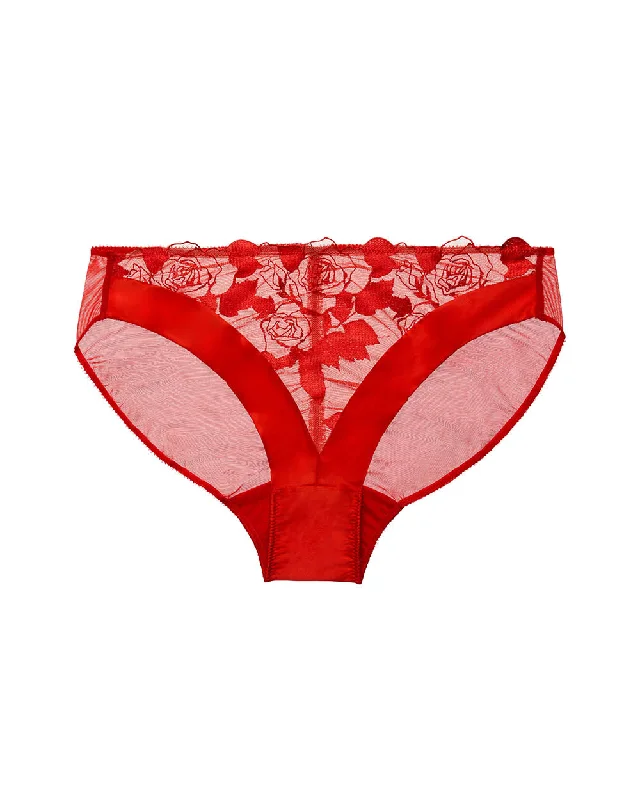 odor - control women briefs for long - lasting freshnessRosabelle Flame Red Brief by Dita Von Teese