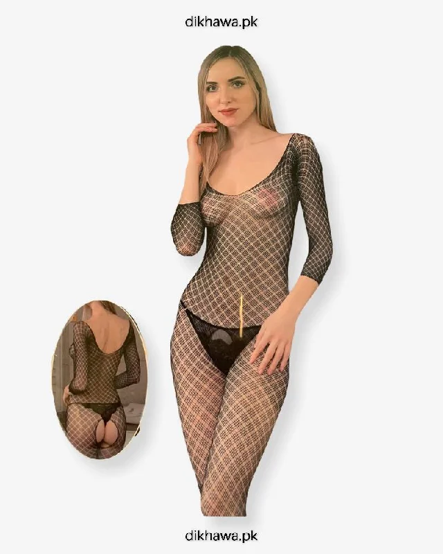 see through women sexy lingerie stylesHkmeair Khushi Print Sexy Net Bodystocking No H8266