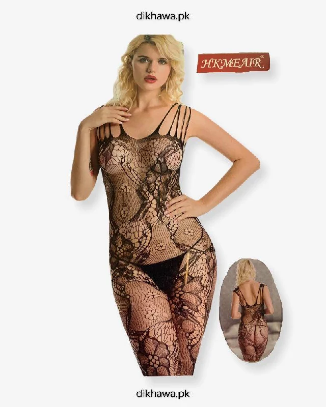 modern women sexy lingerie trendsHkmeair Khushi Print Sexy Net Bodystocking No 8023