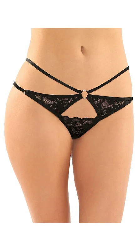 wireless women thongs for a comfortable and wire - free experienceA Wish Come True Lace Thong