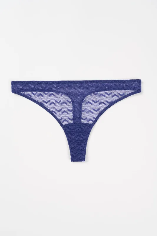 wireless women thongs for a comfortable and wire - free experienceElectra Thong | Navy Blue