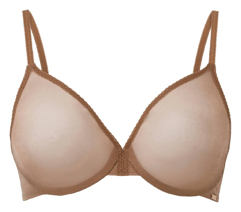 sexy lingerie for women with small busts for enhancementGlossie Sheer Bra In Bronze