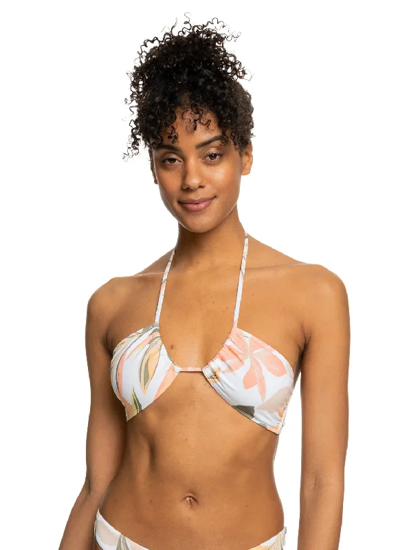 petite women bikini briefs for a flattering fitPrinted Beach Classics Triangle Bikini Top - Bright White Subtly Salty Flat