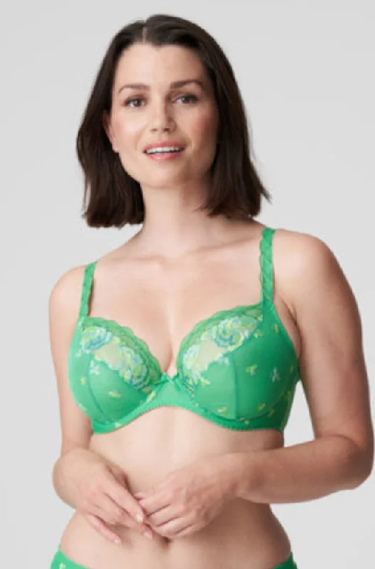 moisture wicking sleep bras for hot sleepersPalace Garden UW Plunge Bra (Lush Green) Available in sizes 10DD only