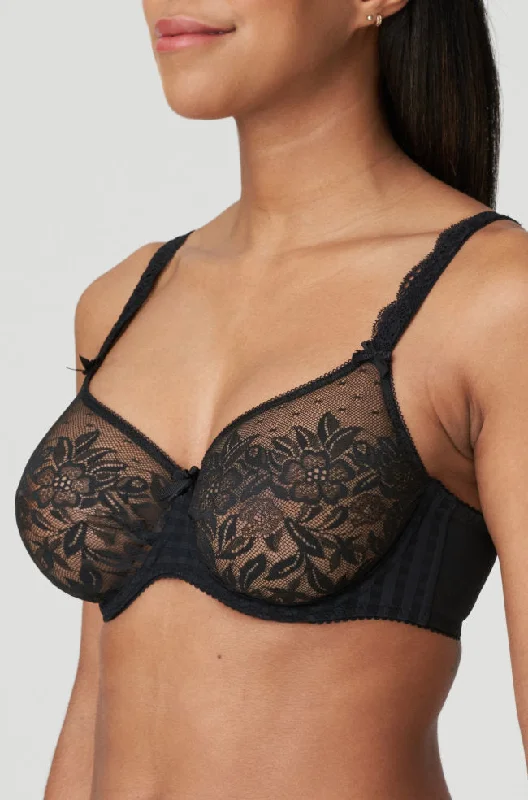 bralette bras for a trendy and comfortable styleMadison UW Tee-shirt Bra (Black)