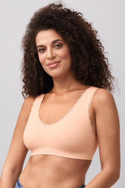 plunge push up bras for a bold lookAmoena Kitty Wire Free Mastectomy Bra - Rose Nude