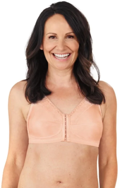 t - shirt bras for a smooth look under clothesAmoena Nancy Front Fastening Mastectomy Bra - Blush