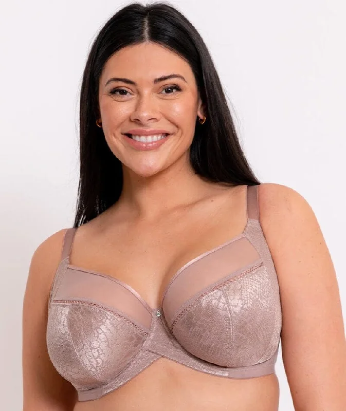 plus size nursing bras for breastfeeding momsCurvy Kate Amaze Balcony Bra - Mink