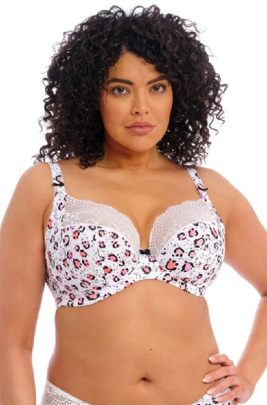 plus size bras with good supportLucie UW Plunge Bra with Stretch Lace (Rumble)