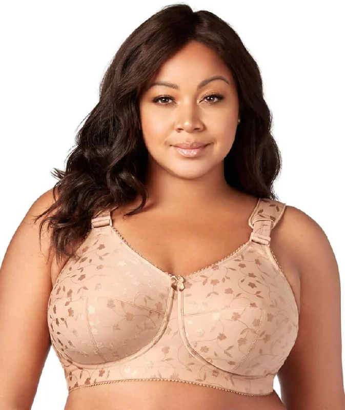 lace balconette bras for a luxurious feelElila Jacquard Wire-Free Bra - Mocha