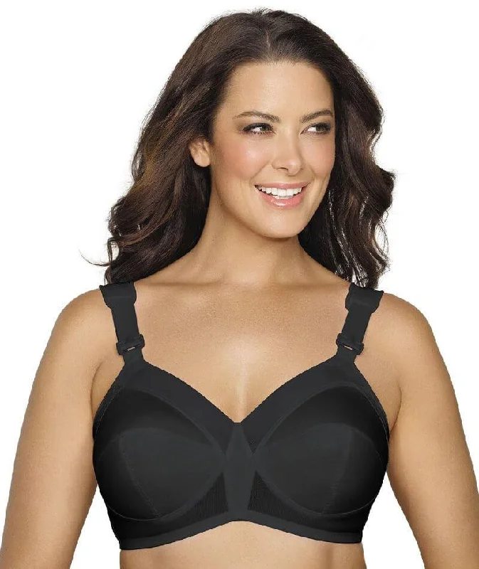 plunge bras for low cut topsExquisite Form Fully Wire-Free Original Support - Black