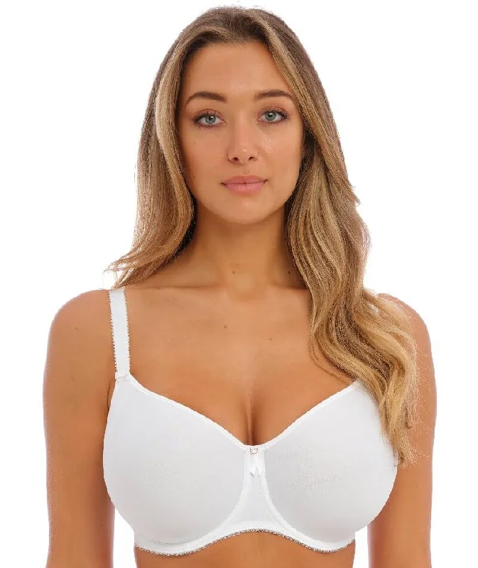 sleep bras with adjustable strapsFantasie Rebecca Essentials Moulded Spacer Underwired Bra - White