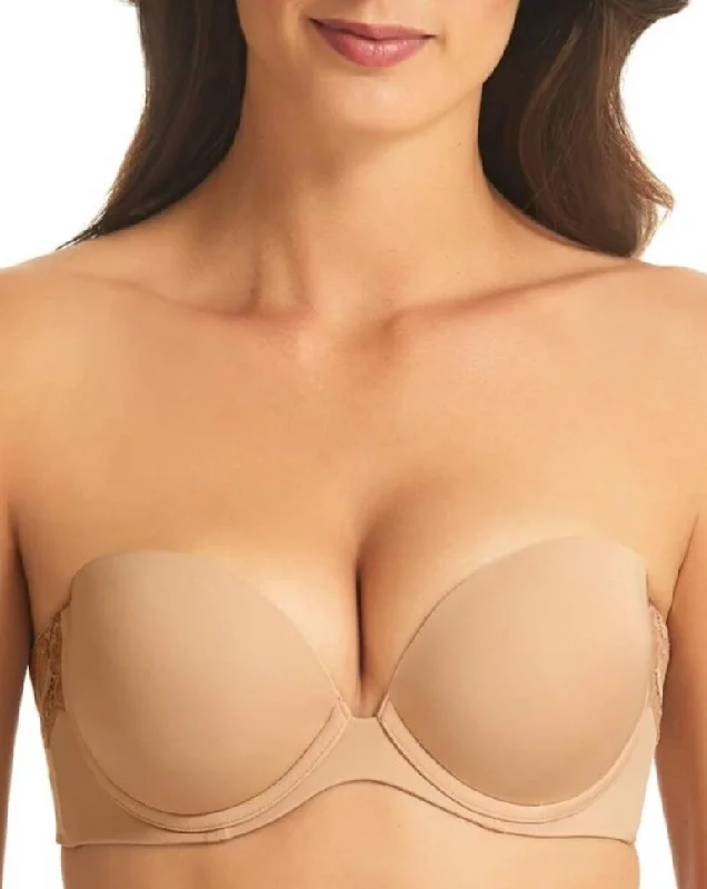 seamless bras for invisible under clothesFinelines Refined Superboost Strapless Bra - Nude