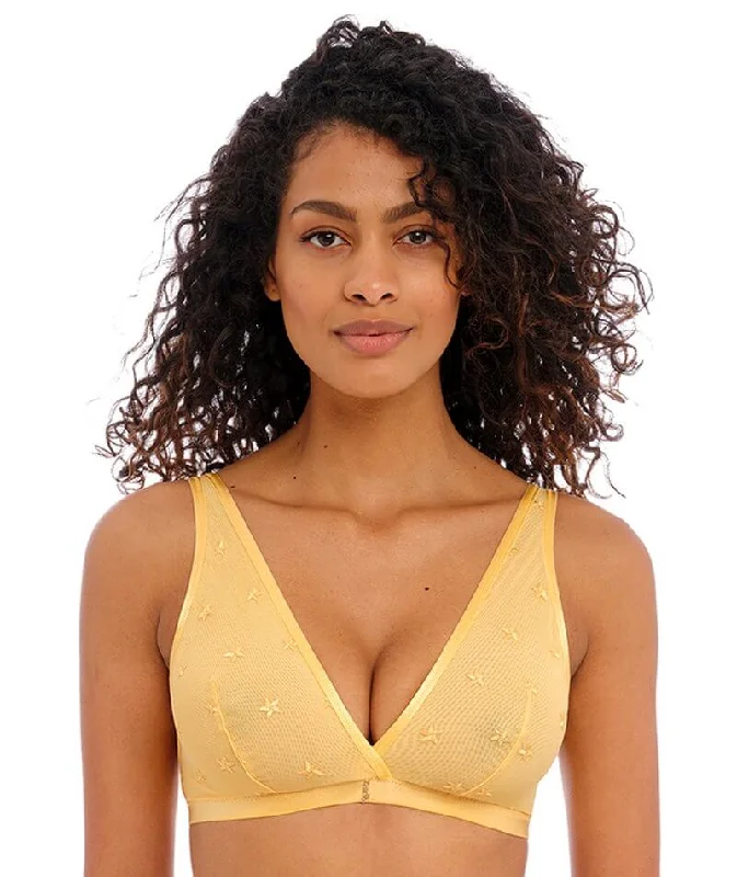 moisture wicking convertible brasFreya Snapshot Star Wire-Free Bralette - Honeycomb