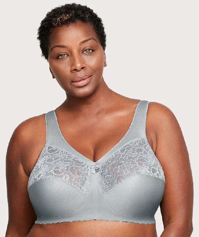 plunge push up bras for a bold lookGlamorise Magiclift Original Wire-Free Support Bra - Soft Gray