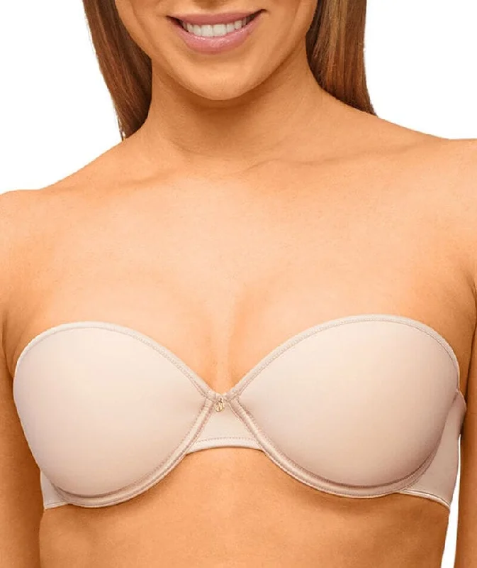 bralette with underwire for added supportNancy Ganz Body Light Spacer Strapless Bra - Warm Taupe