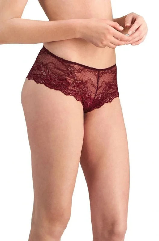 t - shirt bras for a smooth look under clothesMy Fit Lace Brazilian Brief (Windsor Wine)