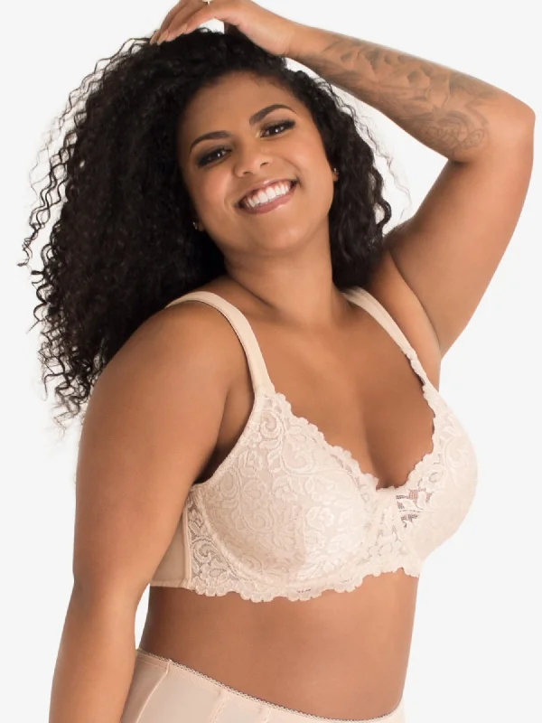 plus size bralette bras for comfortThe Ava - Scalloped Lace Underwire Bra