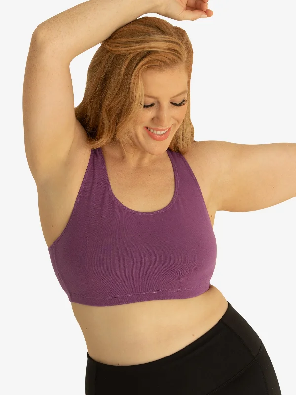 plus size bras with good supportThe Serena - Cotton Wirefree Sports Bra