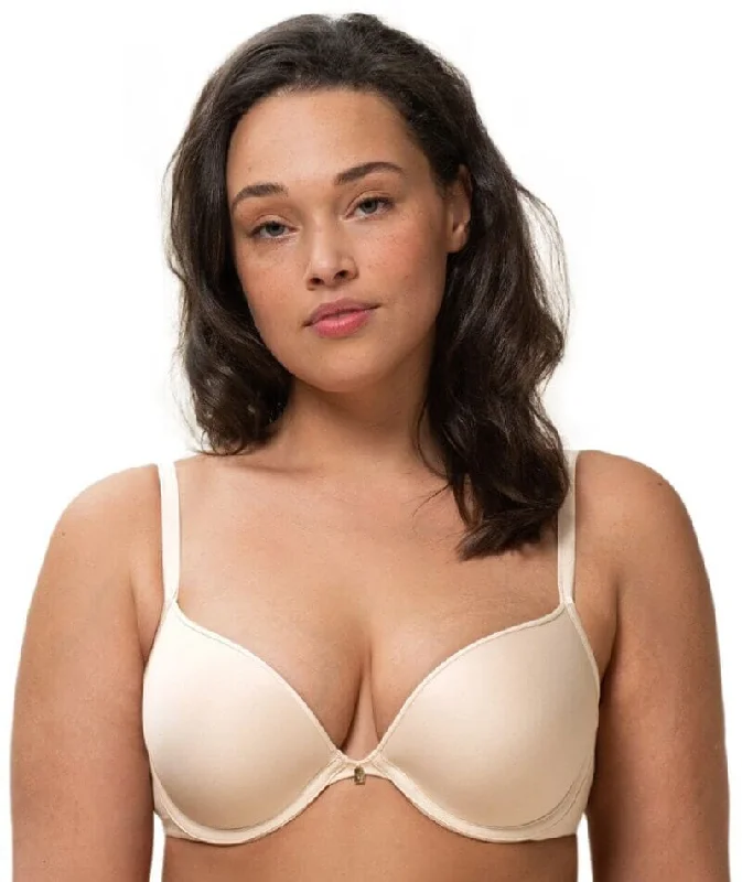 plus size bras with good supportTriumph Body Make-Up Essentials Underwire Push Up Bra - Nude Beige