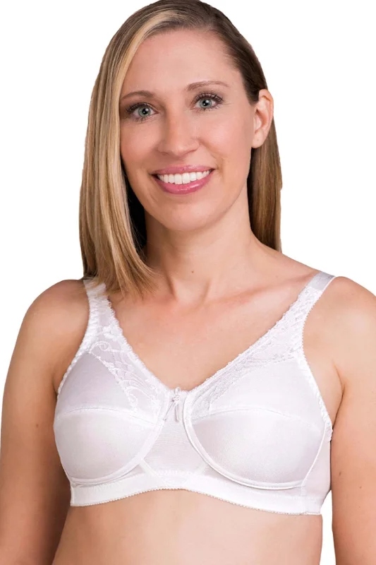 plunge push up bras for a bold lookTrulife Barbara Wire Free Mastectomy Bra - White