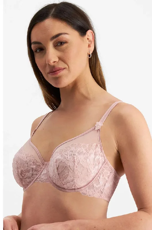 moisture wicking convertible brasMadeline Full Cup UW Bra (Dusty Pink)