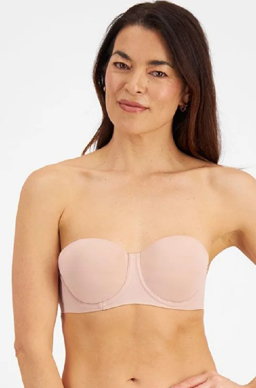 padded wireless bras for light supportLuminous Strapless Bra (Nude)