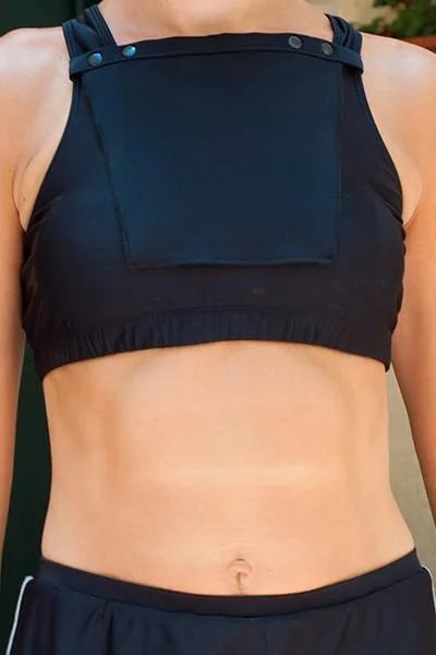 medium impact compression women sport braCami Cleavage Cover