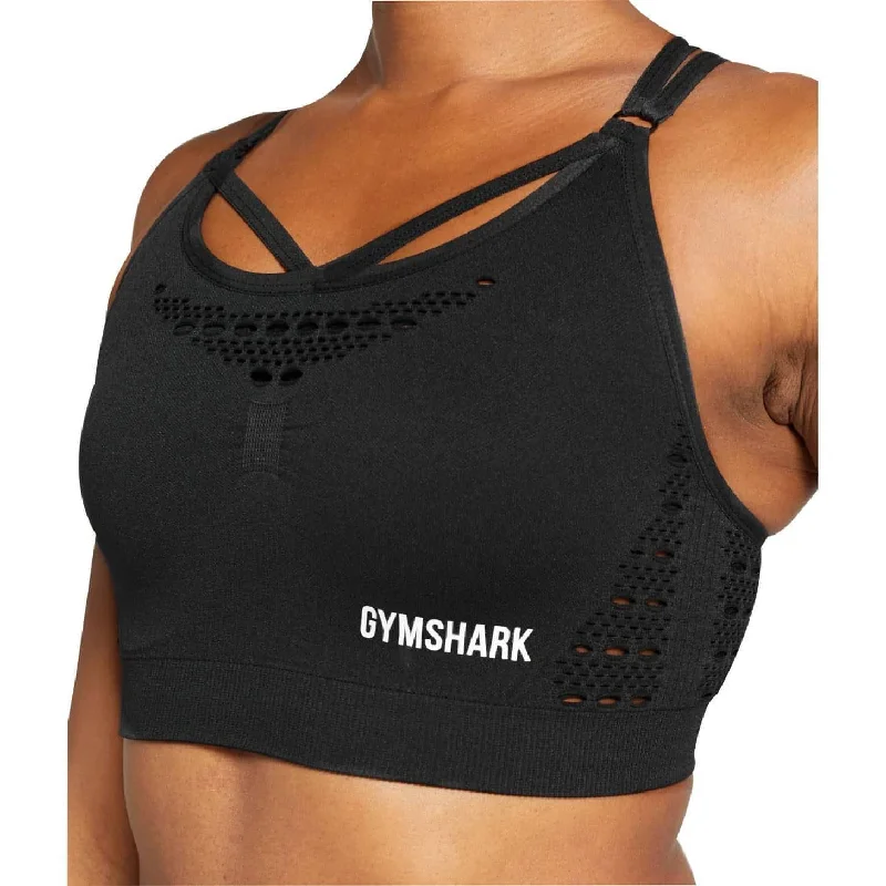 sleep women sport bra for comfortable restGymshark Energy Seamless Womens Sports Bra - Black