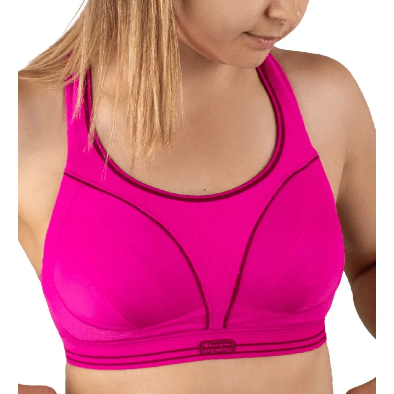 affordable women sport bra for budget - conscious shoppersShock Absorber Ultimate Run Womens Sports Bra - Pink