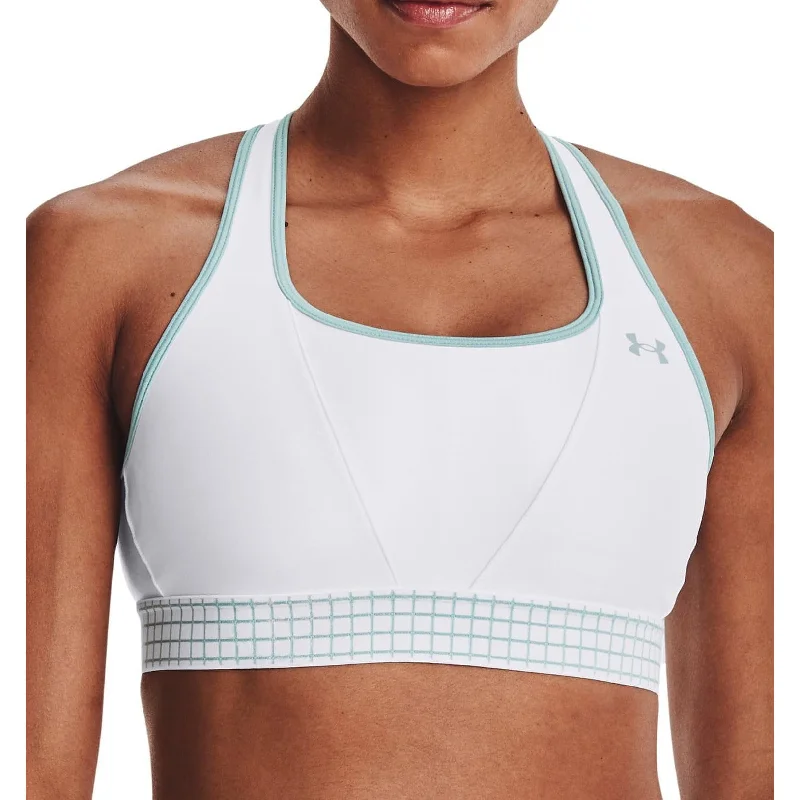 colorful women sport bra for a stylish lookUnder Armour Crossback Mid Womens Sports Bra - White