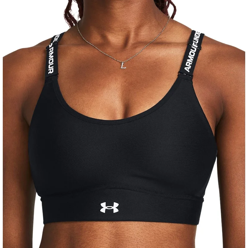 breathable women sport bra for ventilationUnder Armour Infinity 2.0 Mid Womens Sports Bra - Black