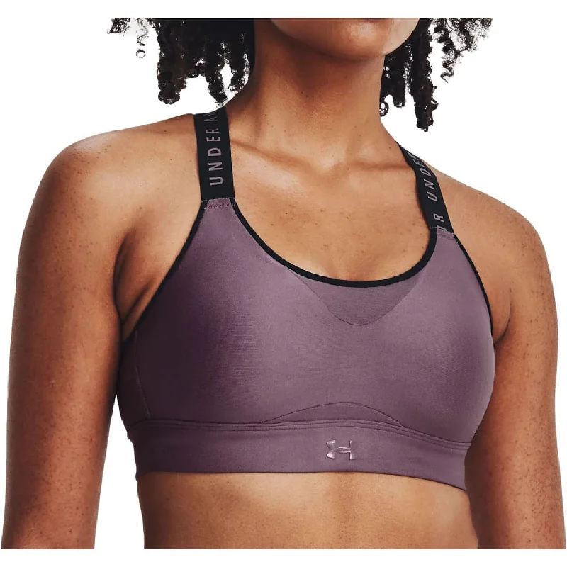 machine - made women sport bra for affordabilityUnder Armour Infinity High Womens Sports Bra - Purple