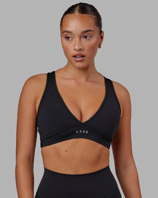 adjustable strap women sport bra for a perfect fitStamina Sports Bra - Black